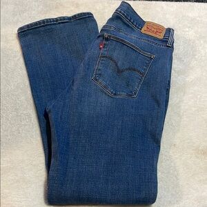 Levi's Slimming Boot Blue Denim Jeans